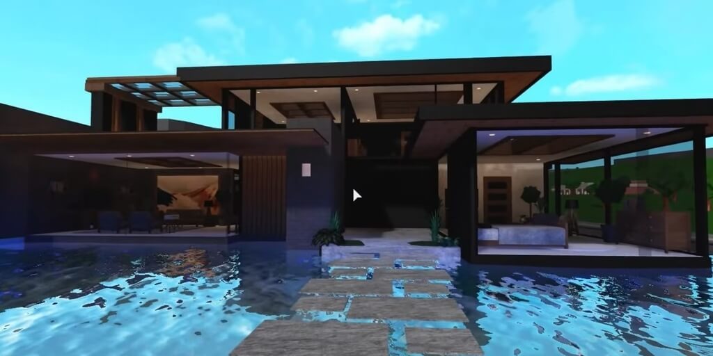 Floating Modern Bloxburg House Ideas