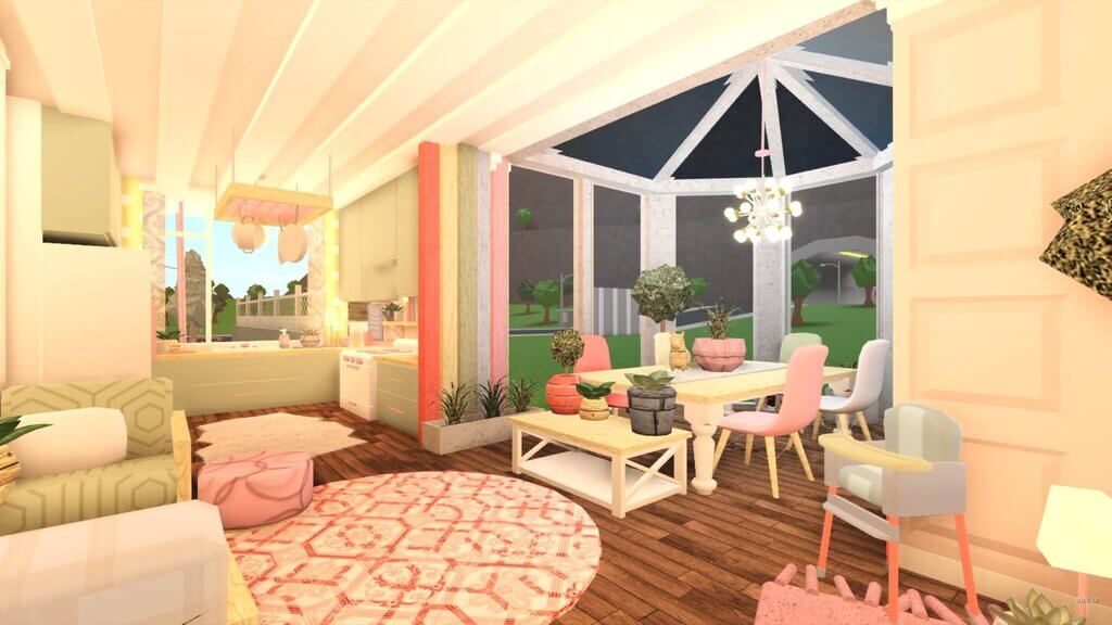 Living Room of Bloxburg House