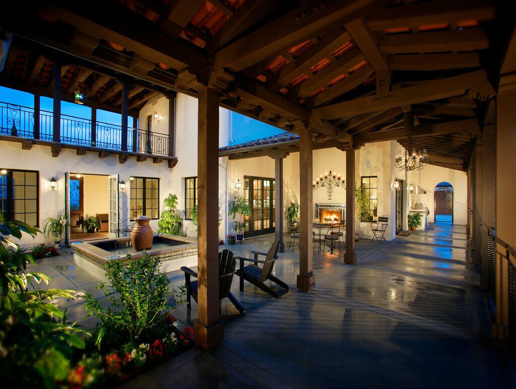 Mediterranean Style Homes Exterior with Ornamental Decor Elements
