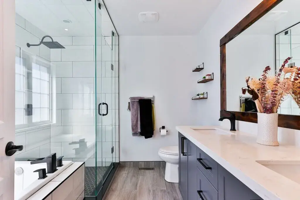 Location of systems in bathroom