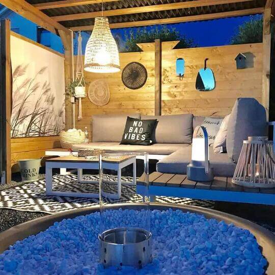 Suspending Pendant Lights from a Pergola