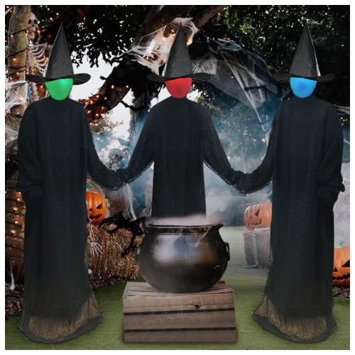 Screaming Witches Sound-Activated Sensor Decoration