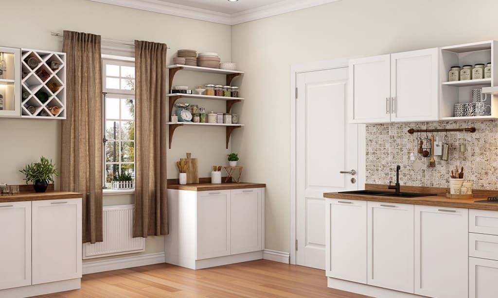 Biscuit Beige color curtains