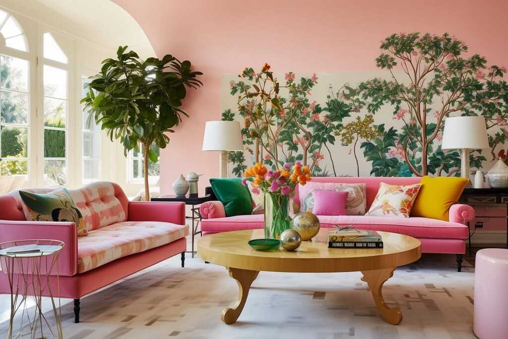 Artistic Wall Treatments living room