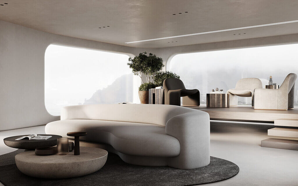 Furniture with Soft Edges living room