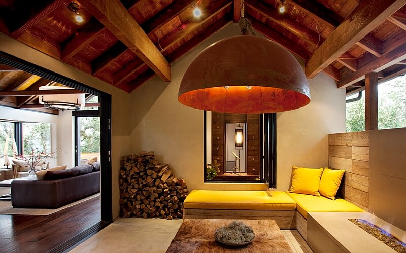 Oversized and Sculptural Lighting living room