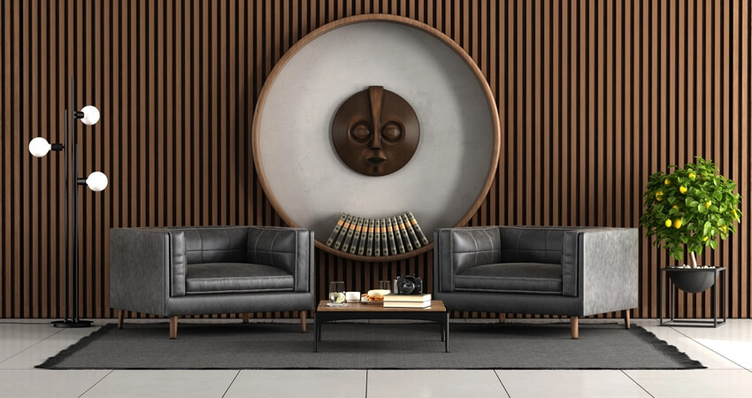 Rustic Wall Paneling living room