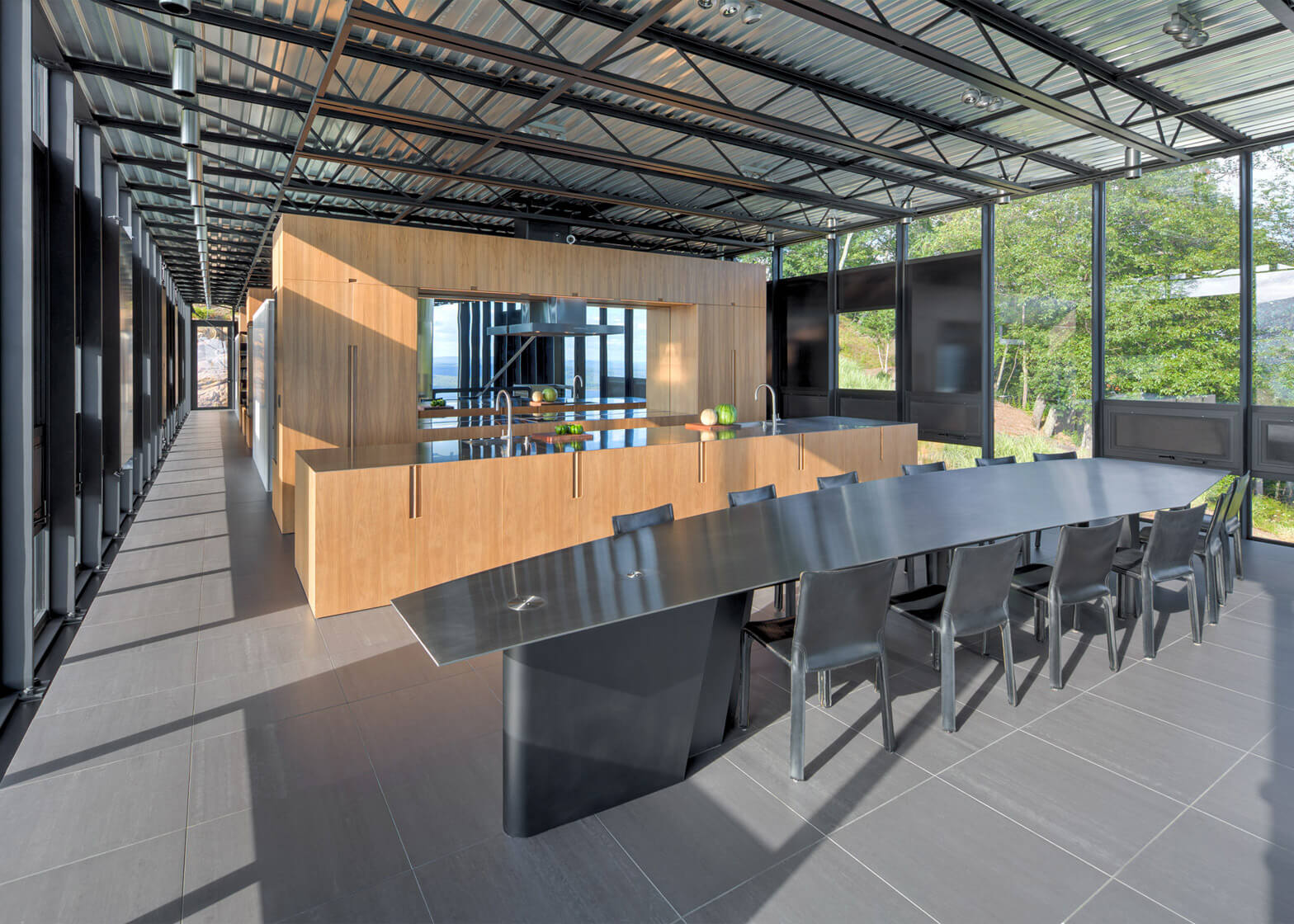 glass box house