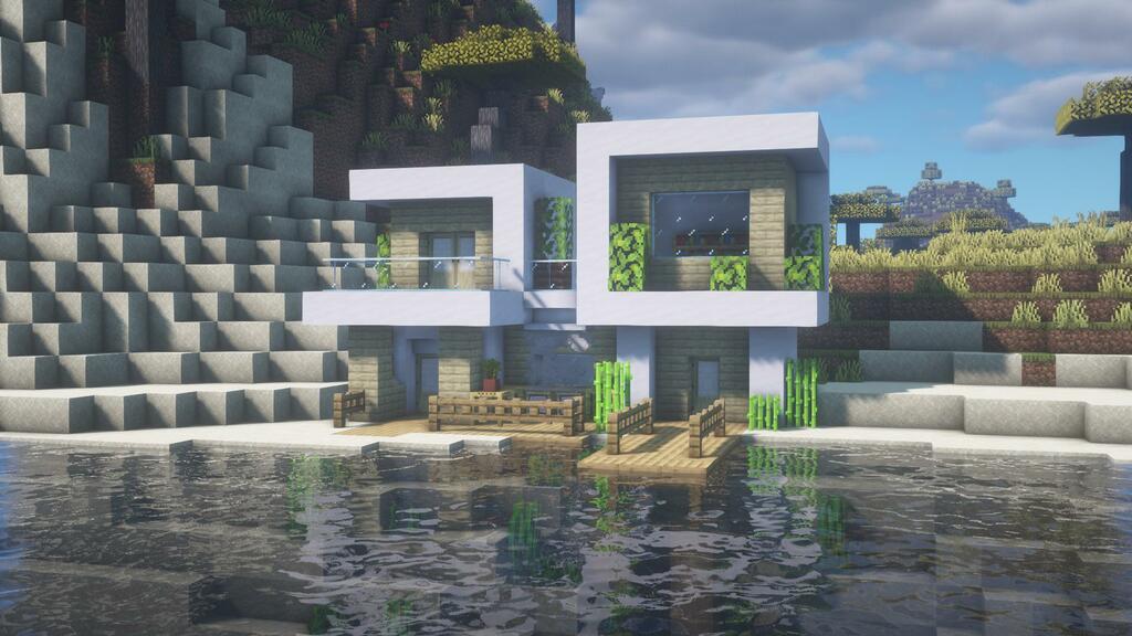 Modern Beach Minecraft House