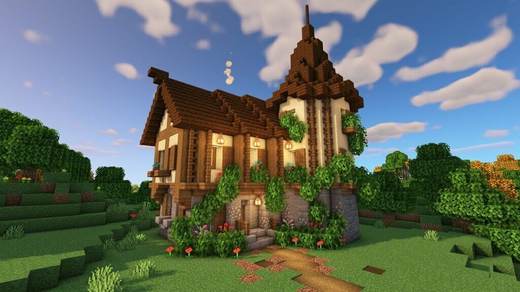 minecraft medieval house