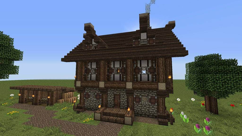 minecraft medieval house