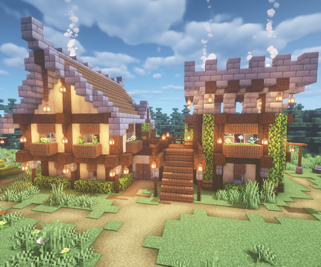 minecraft medieval house