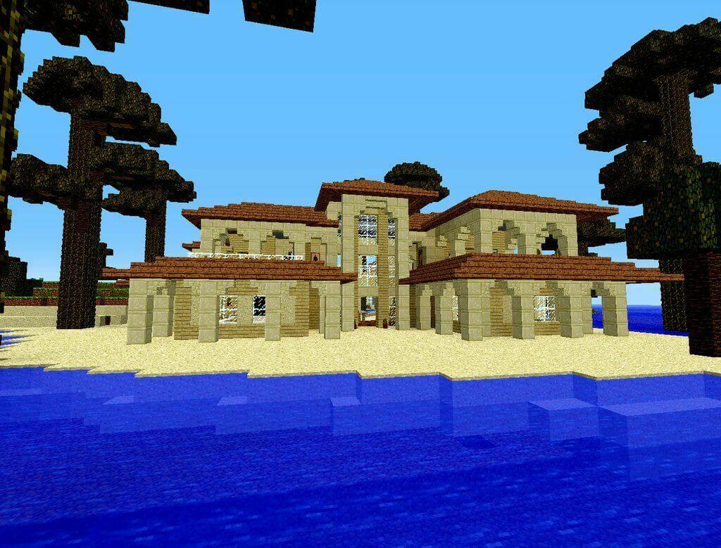 Minecraft Beach House Tutorial: Build An Exotic Beach House