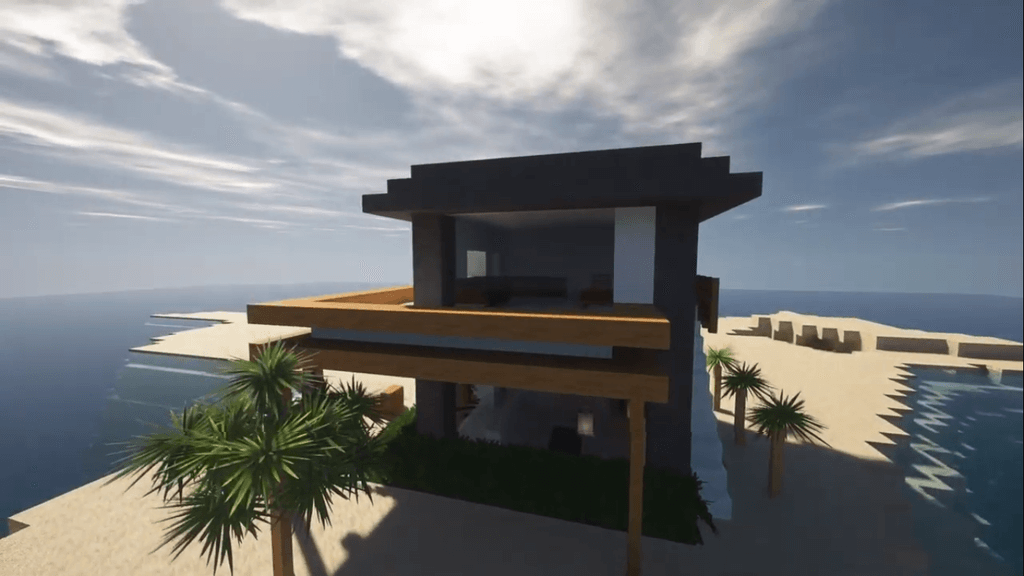 Minecraft Beach House Tutorial Build An Exotic Beach House