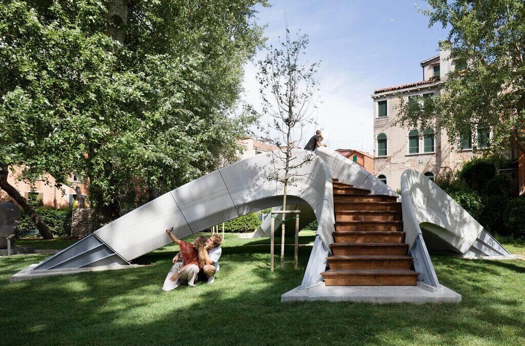 Striatus Bridge by Zaha Hadid Architects + Block Research Group: A Unreinforced, 3D Printed Concrete Design