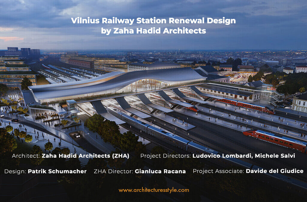 The Commute-Based Vilnius Railway Station Renewal by Zaha Hadid Architects Prioritizes Pedestrians