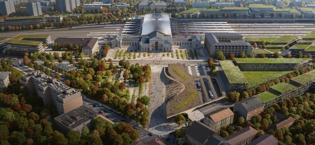 Vilnius railway station renewal by Zaha Hadid Architects