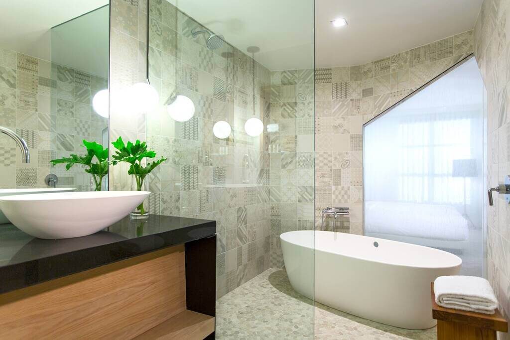 Replace a Shower Curtain with Glass Door 