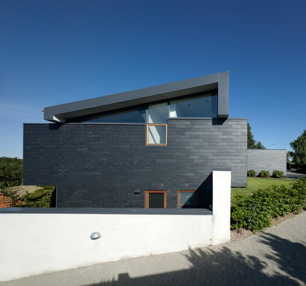 brick house painted black