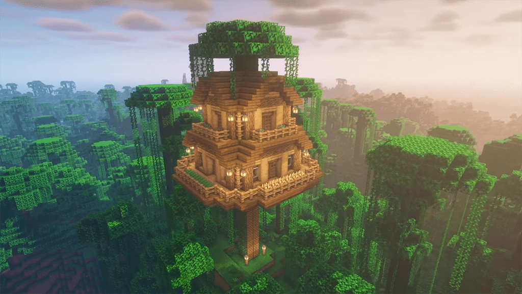 10 Minecraft Treehouse Ideas and Tutorials to Build Home