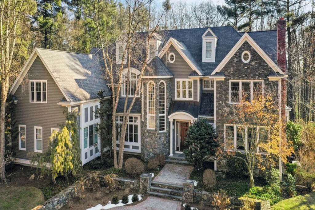 Gray House Color + Different Materials