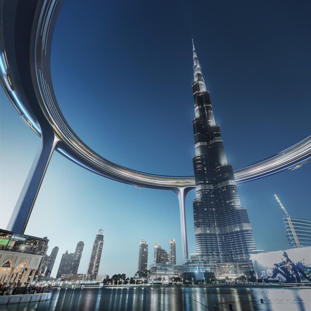 Znera Space Create Structure Around Burj Khalifa