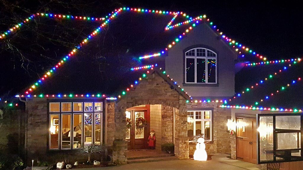 Christmas lighting can help to protect the home