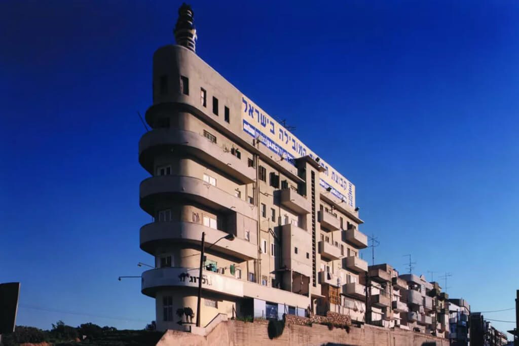 Bauhaus Architecture on the side of a road