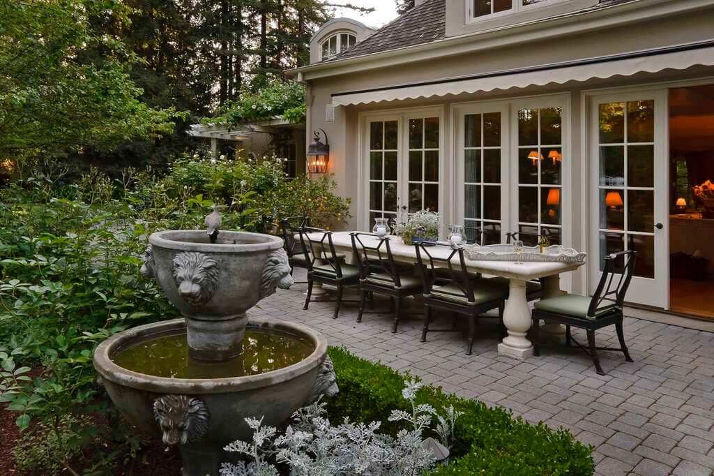 French Country Style House with Outdoor Living Area