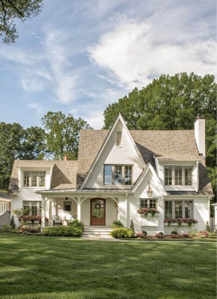 Off-White Painted Brick House
