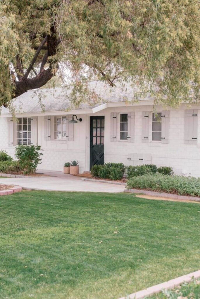 White Painted Brick House from the ’70s