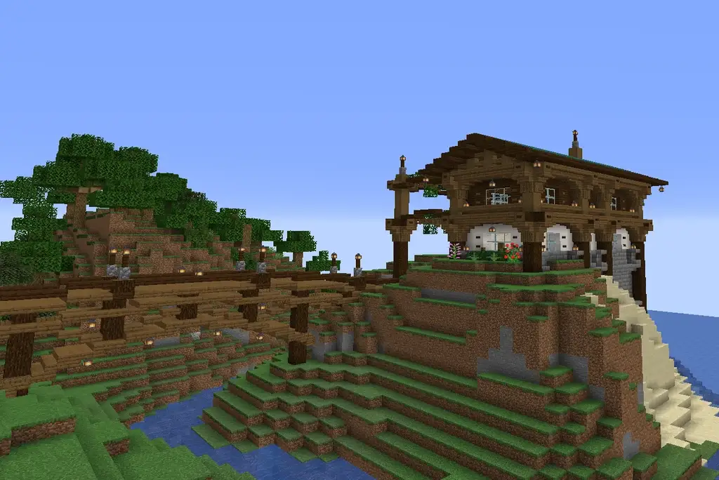 5+ Minecraft Mountain House Ideas and step-by-step tutorial 