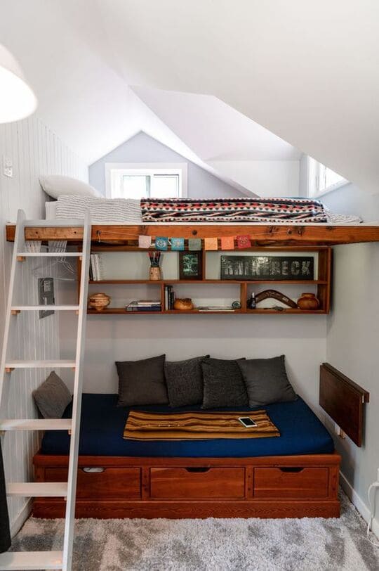  Take Advantage of the Nooks in  frame house