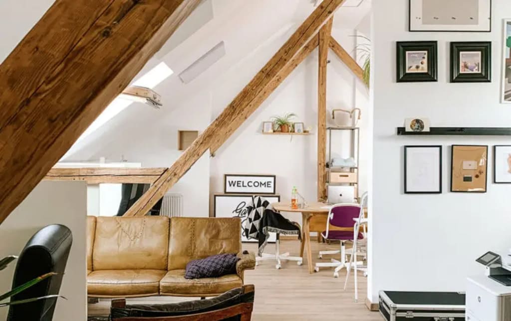 Striking the Geometrical Balance a frame house