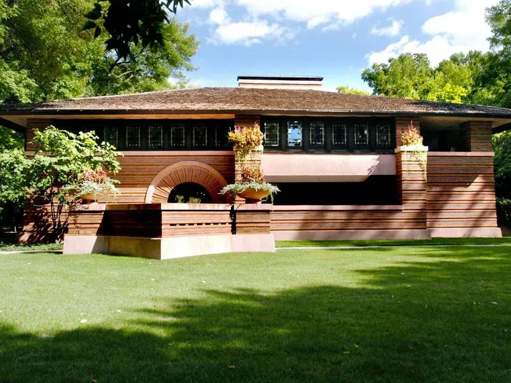 prairie style homes front view