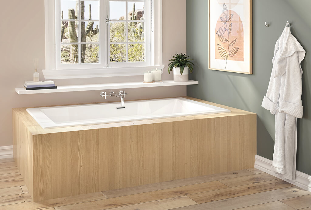Wooden Bathtub