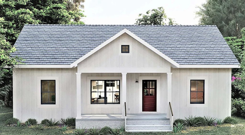 White Cottage Barndominium Kit
