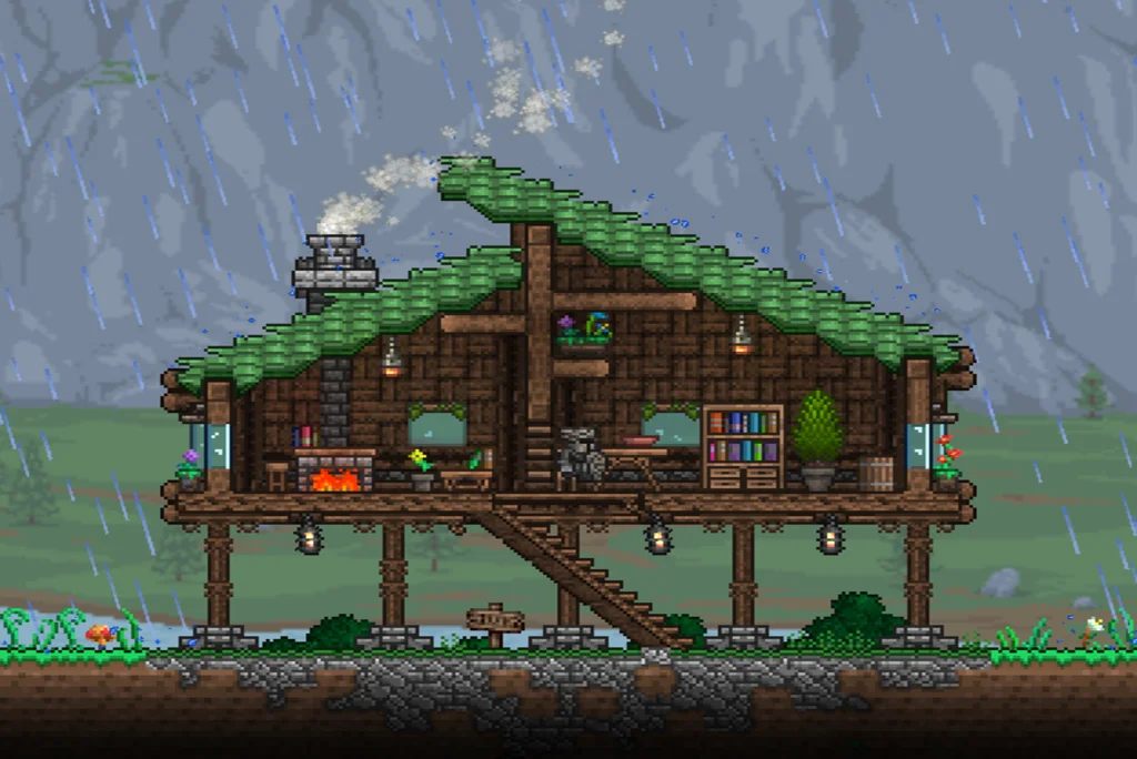 Terraria House On Stilts
