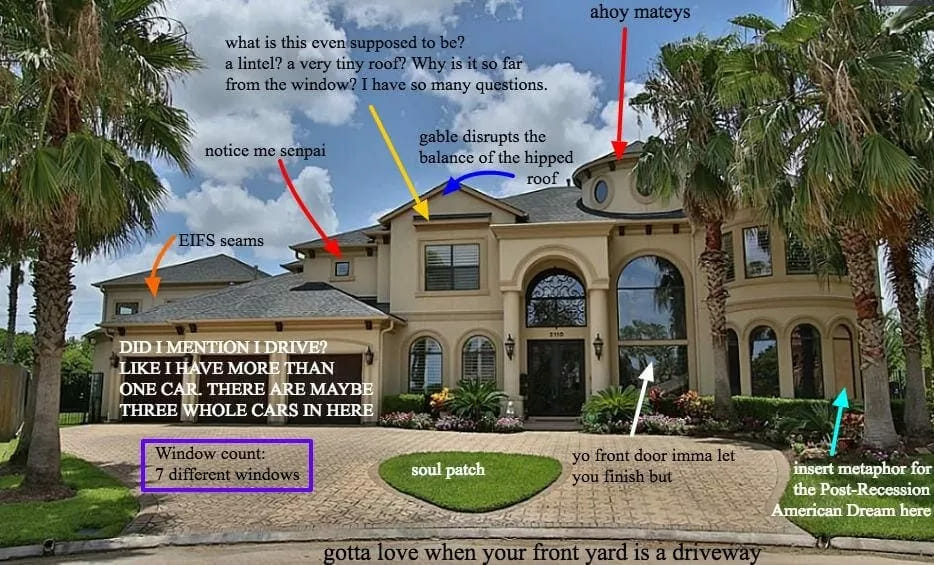 Landscaping of MCMansion
