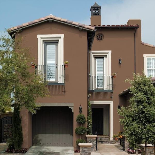 Caramel Swirl Exterior House Paint Colors