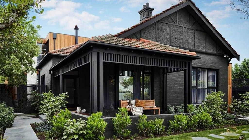 Ebony Black Exterior House Paint Colors
