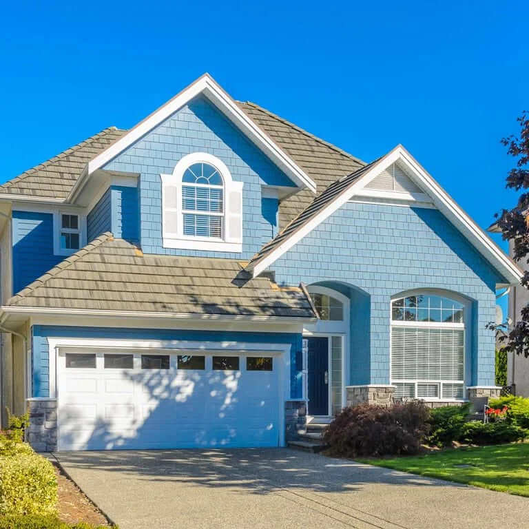 Blue Horizon Exterior House Paint Colors