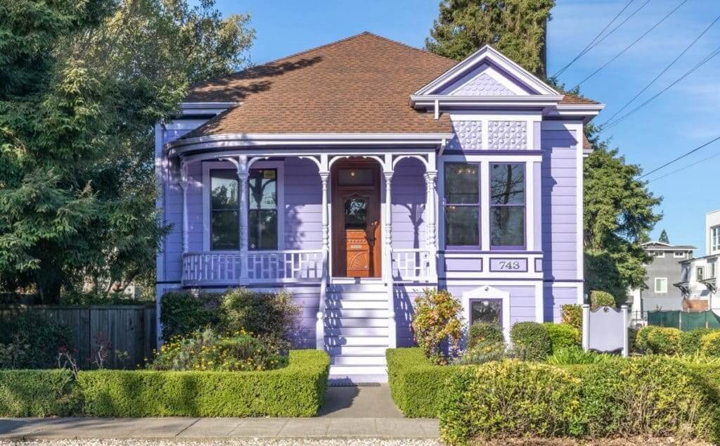 Lavender Frost Exterior House Paint Colors