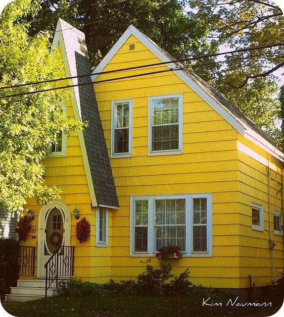 Lemon Sorbet Exterior House Paint Colors
