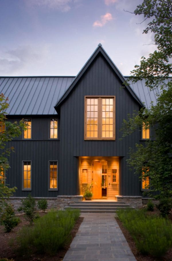 Midnight Black Exterior House Paint Colors