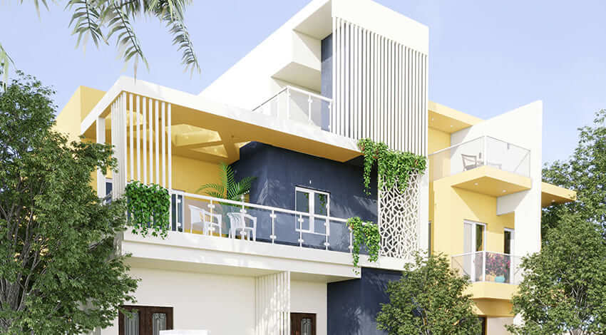 Sunny Yellow Exterior House Paint Colors