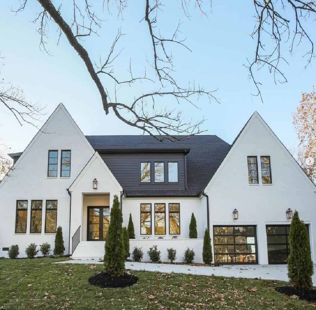 True White Exterior House Paint Colors