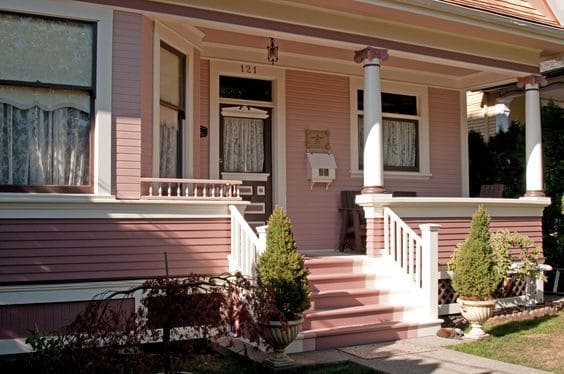 Vintage Rose Exterior House Paint Colors