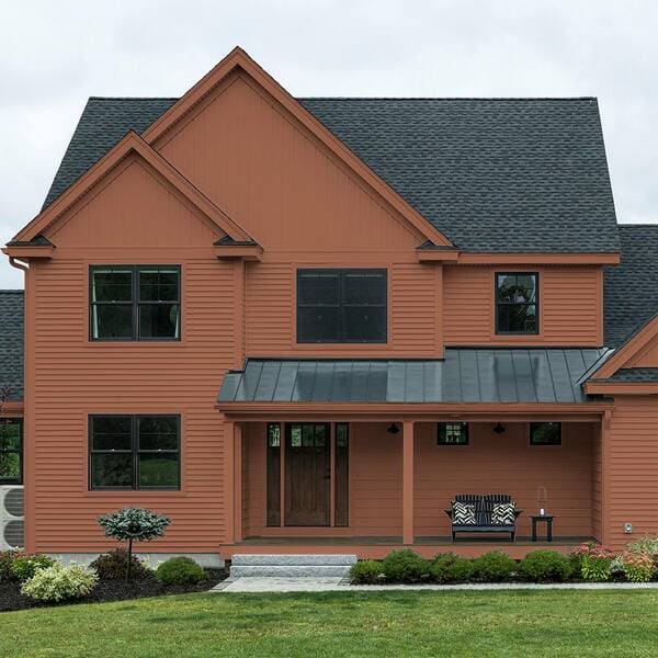 Warm Cinnamon Exterior House Paint Colors