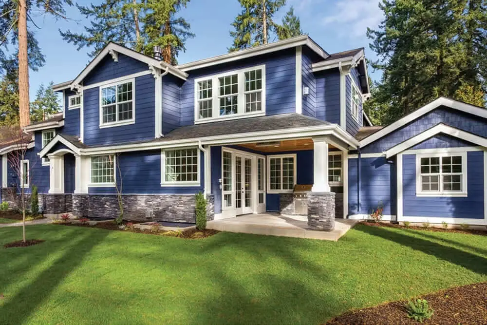Zenith Blue Exterior House Paint Colors
